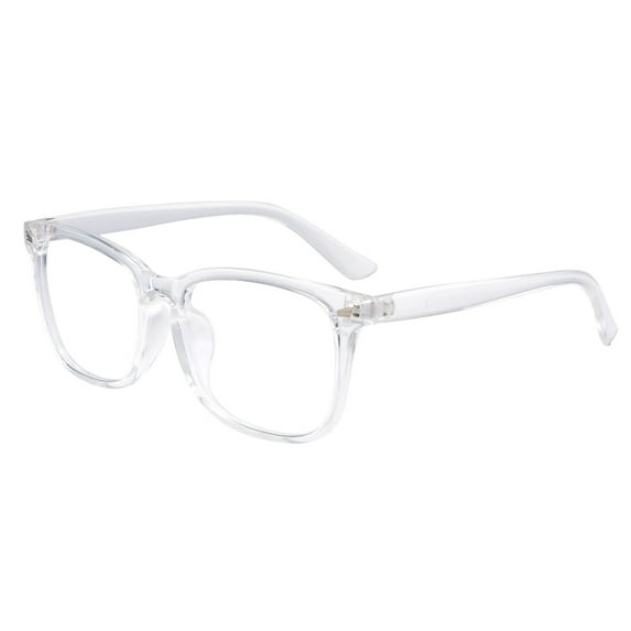 Forestwhale Transparent Square Frame Glasses for Men Women Retro Fashion Clear Lens Non-Prescription Eyeglasses Lightweight Multicolor Eyewear for Daily Outfits