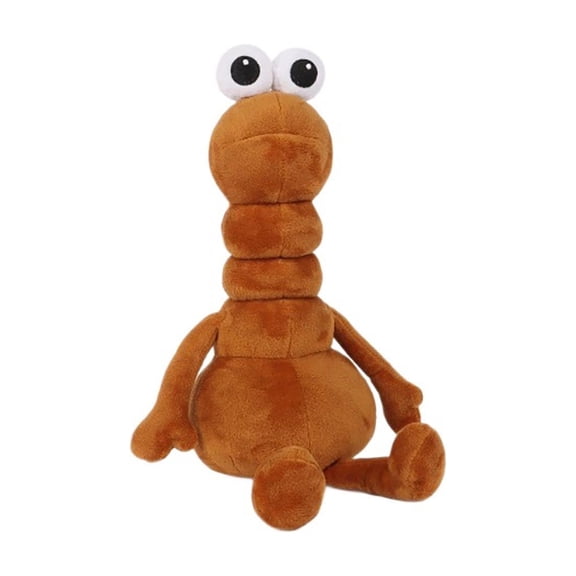 Forestwhale Worm Stuffed Animal Plush 11" Cute Brown Worm Toy Plush Soft Cotton Worm Plushies Doll Gifts for Party Birthday Easter