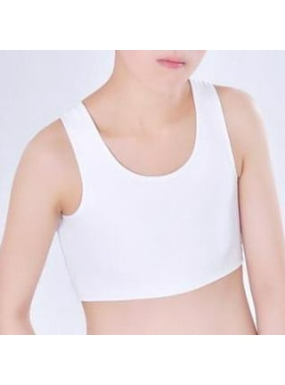 JARAZIN Women Chest Binder Colors Breast Binder Cotton Compression Bra Tank  Top Vest (Dark Grey,S) 