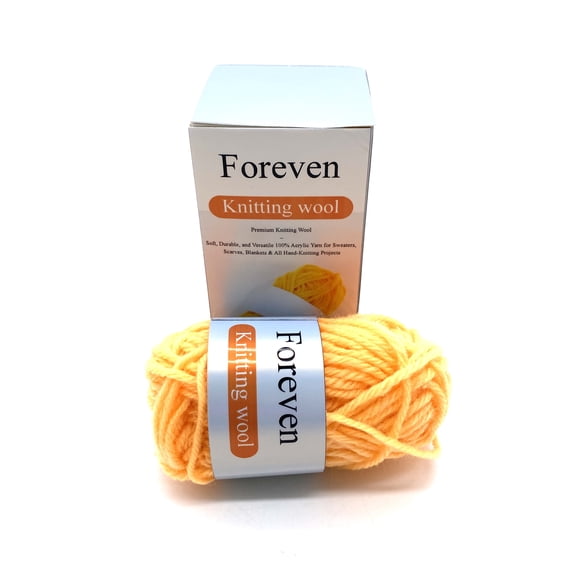 Foreven Knitting wool Orange 25g Knitting Wool Yarn for Hand Weaving Craft Projects
