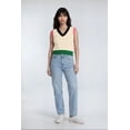 thumbnail image 1 of Forever 21 Colorblock V-Neck Sweater Vest, Color-Cream/Multi, Size-S, 1 of 6