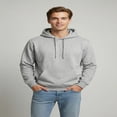 thumbnail image 1 of Forever 21 Drawstring Fleece Hoodie, Color- Heather Grey, Size- S, 1 of 5