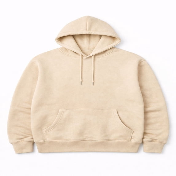 Forever 21 Drawstring Fleece Hoodie, Color- Incense, Size- L