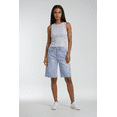 thumbnail image 1 of Forever 21 Five-Pocket Culotte Long Denim Shorts, Color-Light Denim, Size-24, 1 of 5