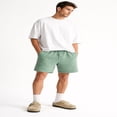 thumbnail image 1 of Forever 21 Fleece Drawstring Shorts, Color- Garden Glade, Size- S, 1 of 5