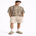thumbnail image 1 of Forever 21 Fleece Drawstring Shorts, Color- Incense, Size- M, 1 of 5
