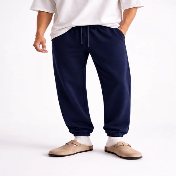 Forever 21 Men's Sweatpants, Color- Navy, Size- M