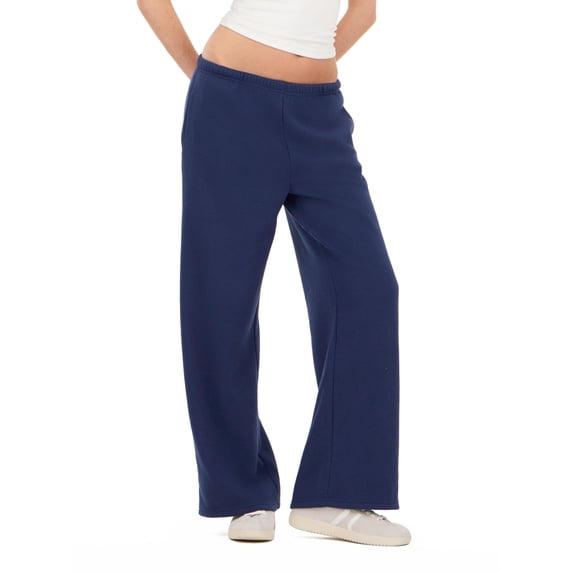 Forever 21 Women's Navy Athleisure Low-Rise Jogger, Wide-Leg, XS