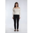 thumbnail image 1 of Forever 21 Off-The-Shoulder Ruffle Sweater, Color-Cream, Size-Xs, 1 of 5