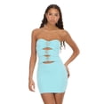 thumbnail image 1 of Forever 21 Women's Bandage Style Mini Dress with Seashell Hardware, Sizes XXS-XXL, 1 of 6