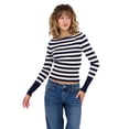 thumbnail image 1 of Forever 21 Women's Boatneck Sweater with High Rib Start, XS-XL, 1 of 6