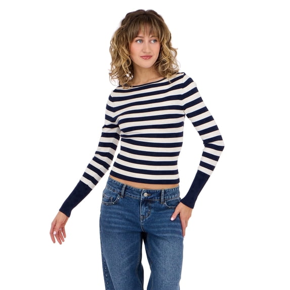 Forever 21 Women's Boatneck Sweater with High Rib Start, XS-XL