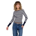 thumbnail image 1 of Forever 21 Women's Boatneck Sweater with High Rib Start, XS-XL, 1 of 6