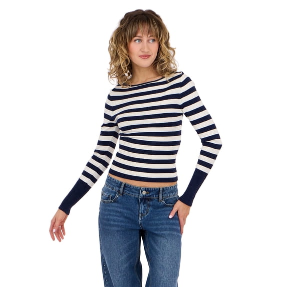 Forever 21 Women's Boatneck Sweater with High Rib Start, XS-XL