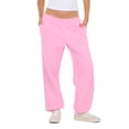 thumbnail image 1 of Forever 21 Women's Bright Pink Low-Rise Fleece Jogger, M, 1 of 6