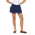 thumbnail image 1 of Forever 21 Women’s Cotton Eyelet Mini Skirt with Smocked Waist, Tiered Flowy Pull-On Summer Skirt for Casual Outfits and Vacation Looks, XS-XL, 1 of 6