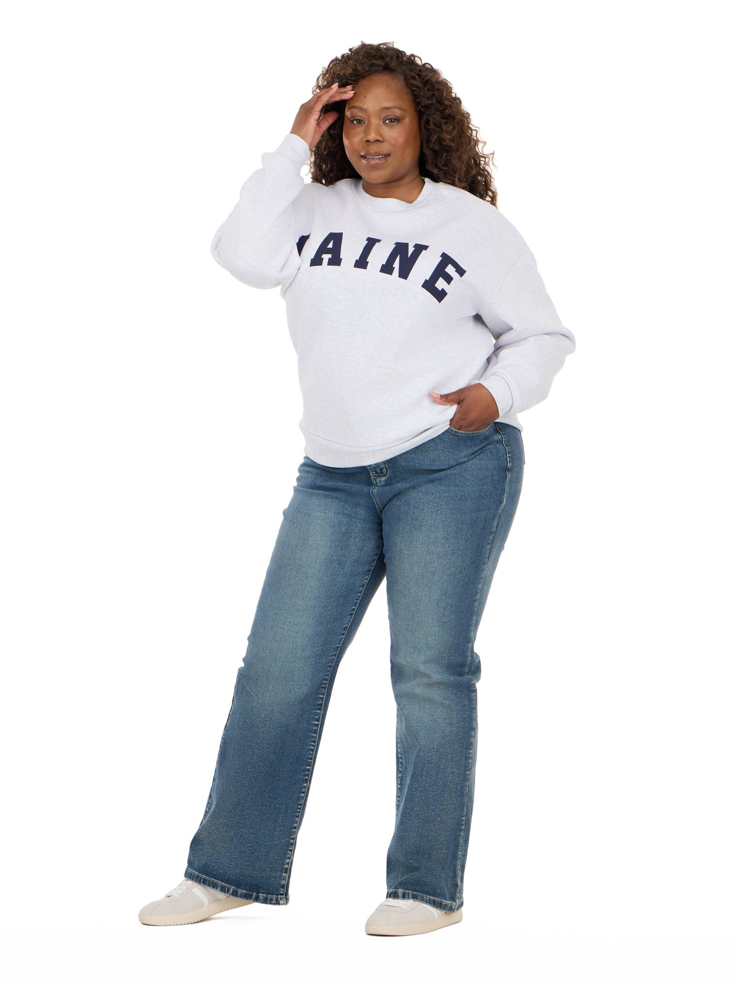 Forever 21 Women's and Women's Plus Destination Fleece Crewneck, Sizes XXS-4X