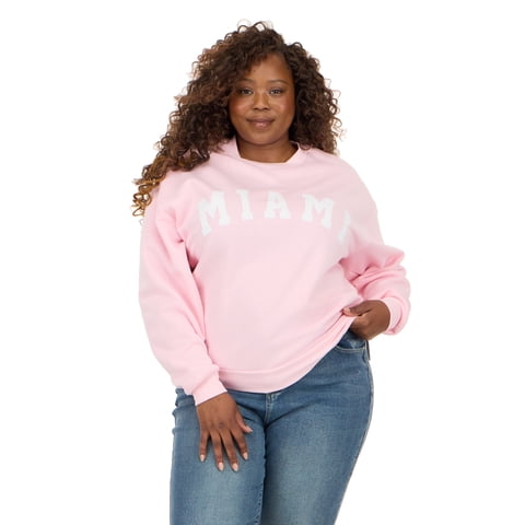 Women's and Women's Plus Destination Fleece Crewneck, Sizes XXS-4X