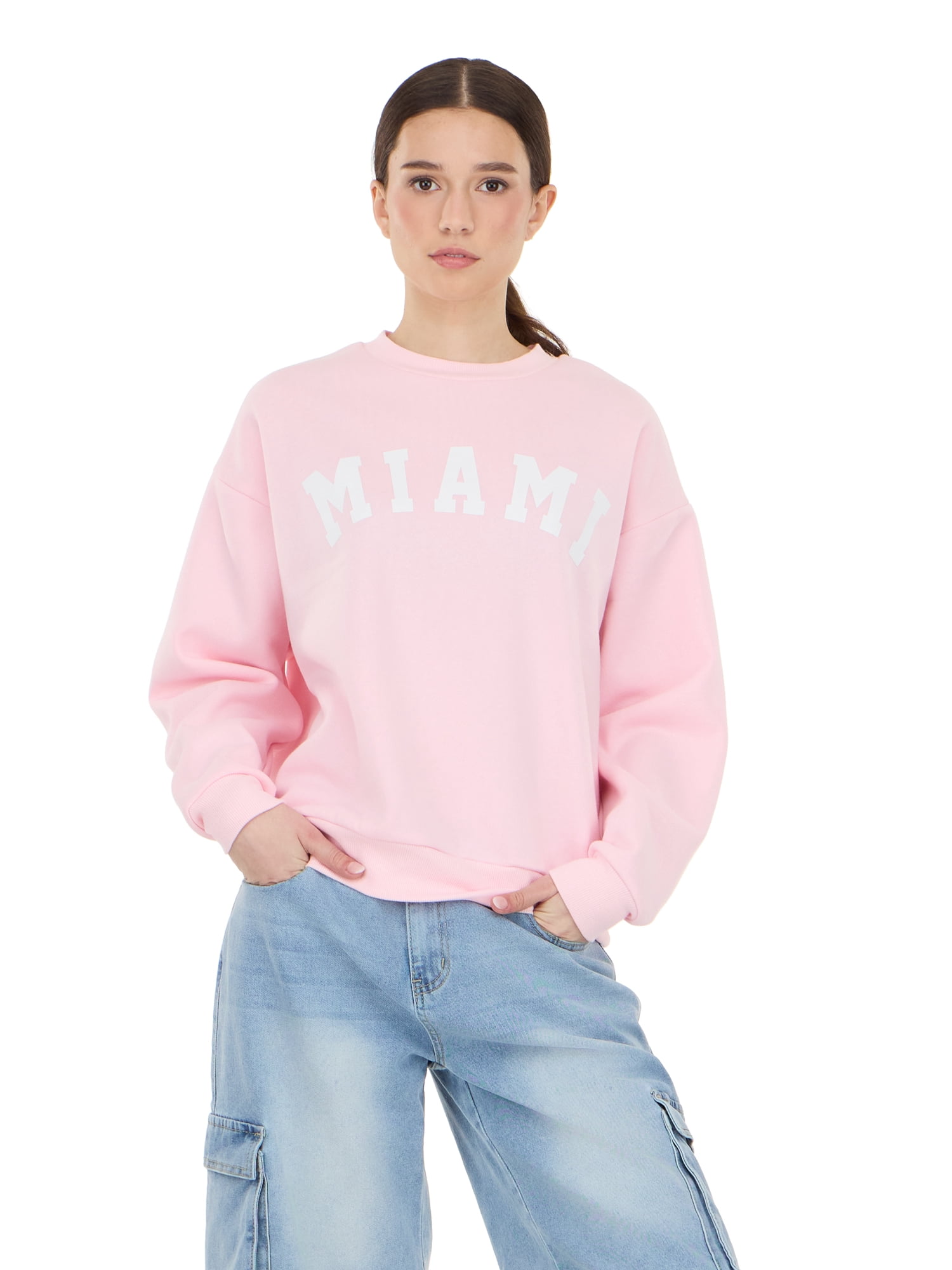 Forever 21 Women's and Women's Plus Destination Fleece Crewneck, Sizes XXS-4X