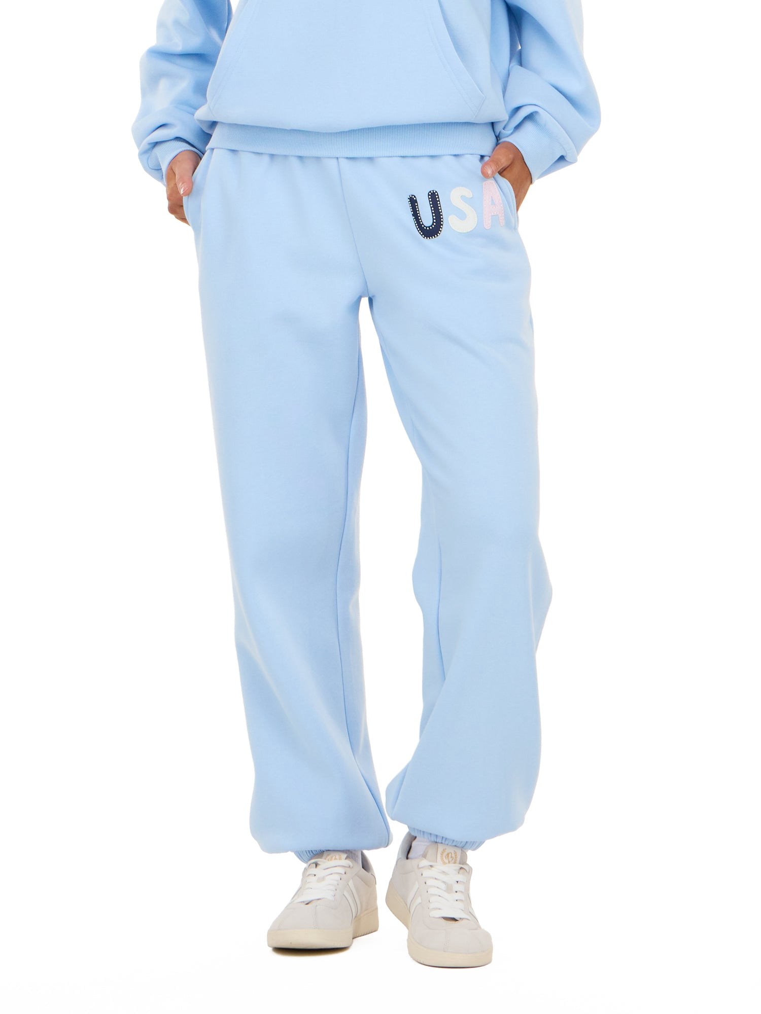 Forever 21 Women's and Women's Plus Americana Fleece Jogger Sweatpants, Sizes XXS-4X
