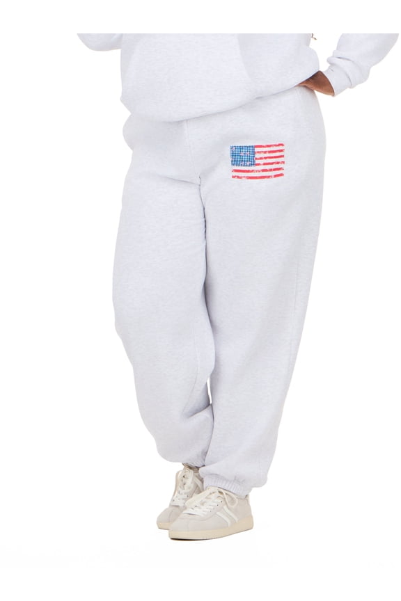 Women's and Women's Plus Americana Fleece Jogger Sweatpants, Sizes XXS-4X