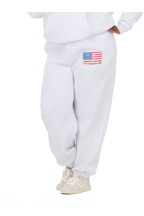 Women's and Women's Plus Americana Fleece Jogger Sweatpants, Sizes XXS-4X