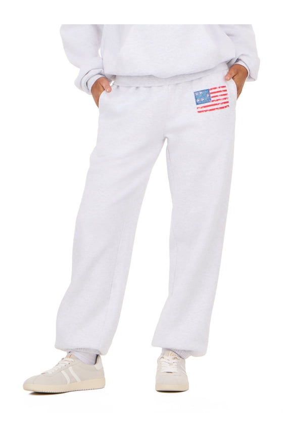 Women's and Women's Plus Americana Fleece Jogger Sweatpants, Sizes XXS-4X