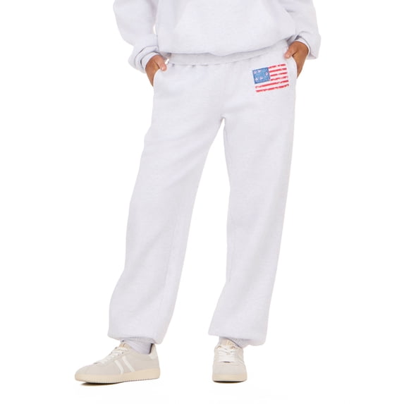 Forever 21 Women's and Women's Plus Americana Fleece Jogger Sweatpants, Sizes XXS-4X