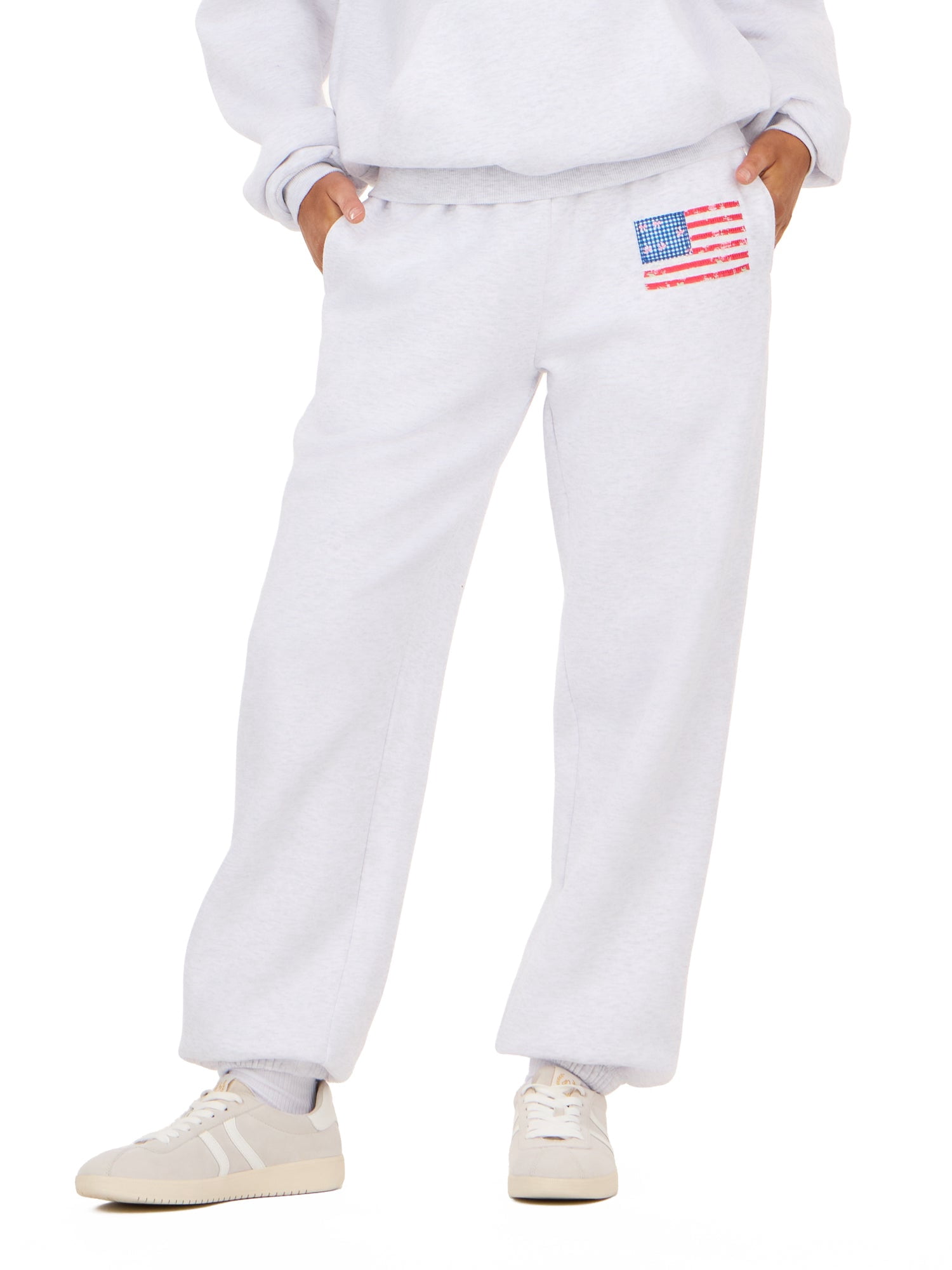 Forever 21 Women's and Women's Plus Americana Fleece Jogger Sweatpants, Sizes XXS-4X