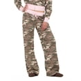 thumbnail image 1 of Forever 21 Women's Green Camo Low-Rise Jogger with Contrast Waistband, Wide-Leg, L, 1 of 6