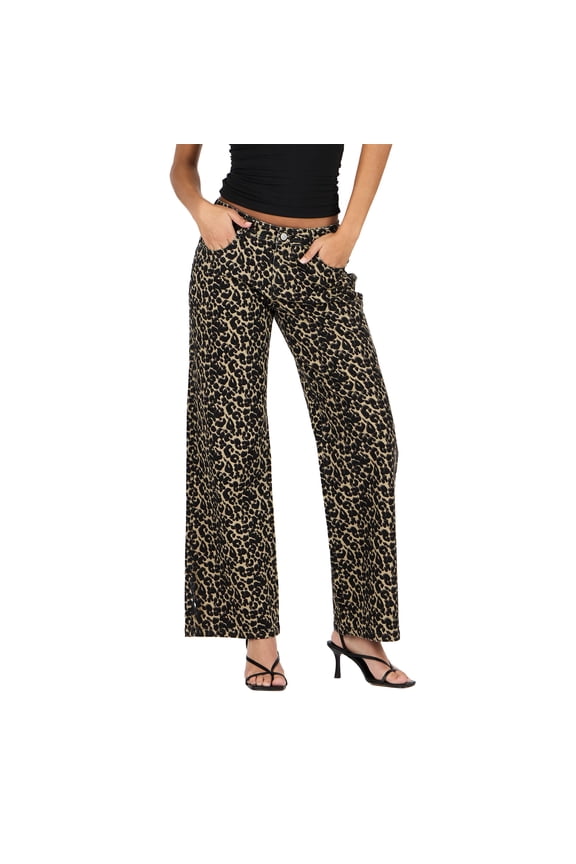 Women's Low Rise Baggy Stretch Denim Jeans, Sizes 0-14