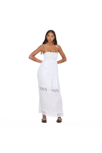 White Lace Maxi Dress