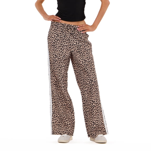 Forever 21 Women's Nylon Wide Leg Pant with Side Stripes, Sizes XS-XL