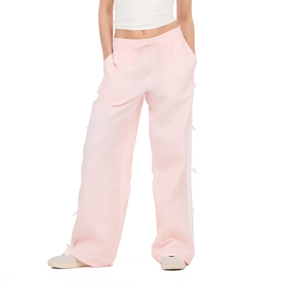 Forever 21 Women's Mesh Oversized Nylon Wide Leg Pant with Side Stripes, Sizes XS-XL