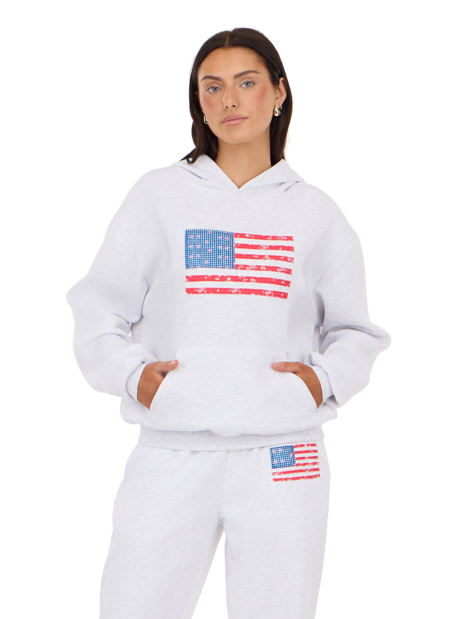 Forever 21 Women's and Women's Plus Americana Oversized Hoodie, Sizes XXS-4X