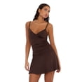 thumbnail image 1 of Forever 21 Women’s Sleeveless Drop Waist Mini Dress with Fitted Bodice, Flowy Skirt and Adjustable Spaghetti Straps for Casual Day or Night Wear, XS-XL, 1 of 4