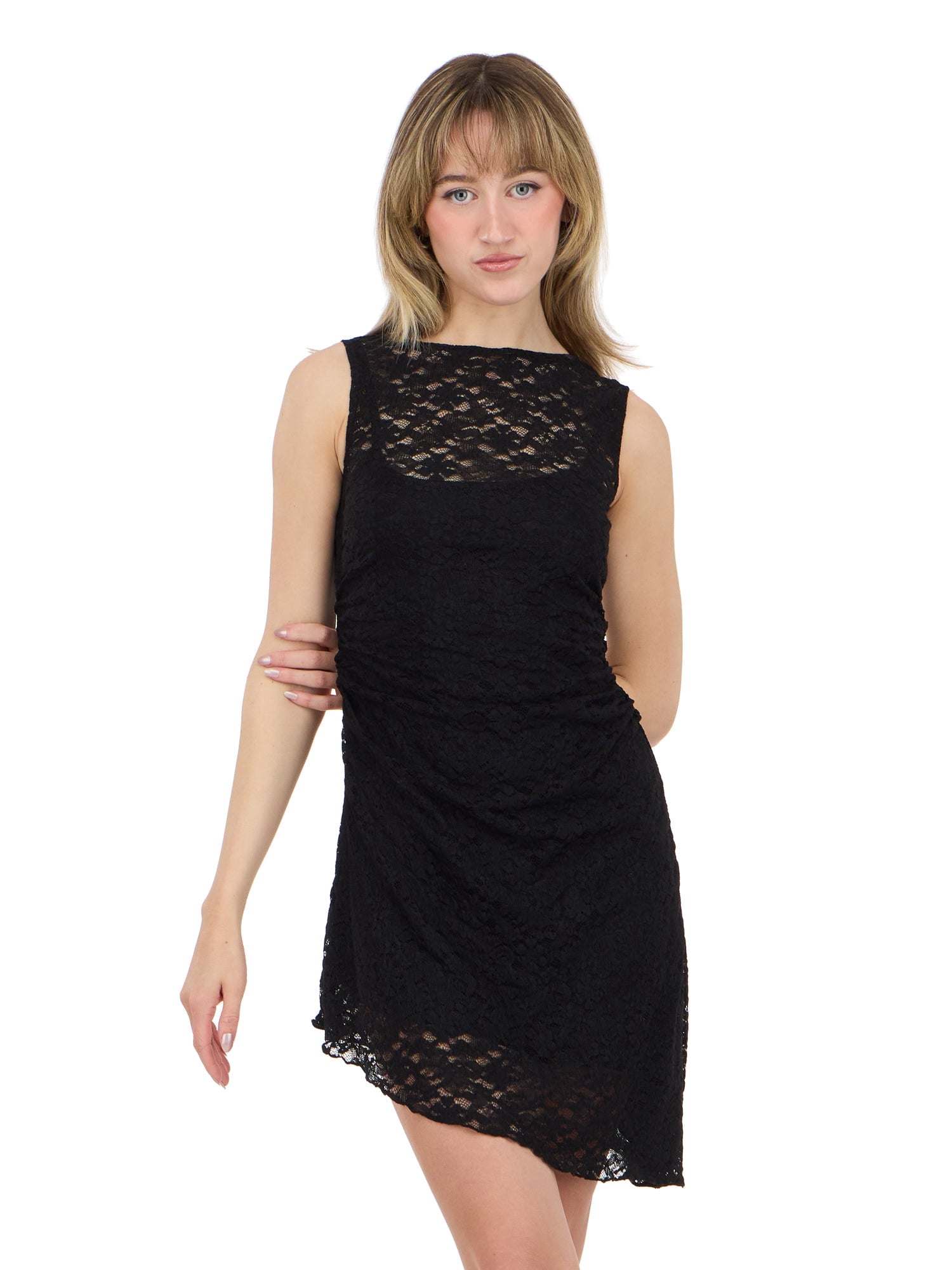 Forever 21 Women's Sleeveless Mini Dress with Lace, Sizes XS–XL