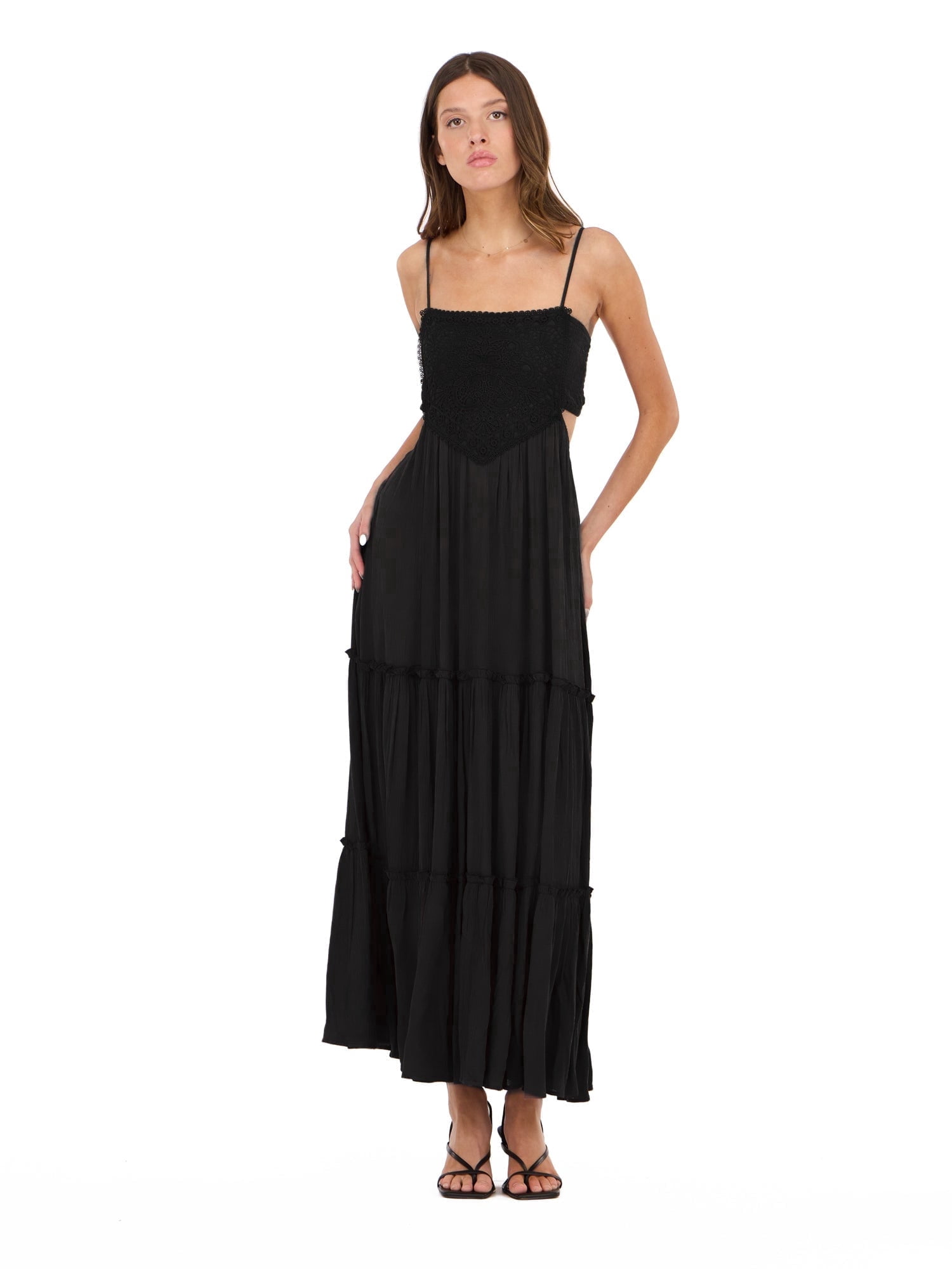 Forever 21 Women's Smocked Maxi Dress with Adjustable Spaghetti Straps, Tiered Skirt and Flowing Silhouette for Casual or Dressy Occasions, XS-XL - Walmart.com Forever 21 Women's Smocked Maxi Dress with Adjustable Spaghetti Straps, Tiered Skirt and Flowing Silhouette for Casual or Dressy Occasions, XS-XL - Walmart.com