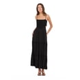 thumbnail image 1 of Forever 21 Women’s Smocked Maxi Dress with Adjustable Spaghetti Straps, Tiered Skirt and Flowing Silhouette for Casual or Dressy Occasions, XS-XL, 1 of 6