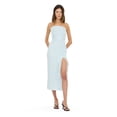 thumbnail image 1 of Forever 21 Women’s Strapless Lace Maxi Dress with Ruffle Side Slit, Fitted Bodice and Elegant Evening Silhouette for Parties and Special Occasions, XS-XL, 1 of 6