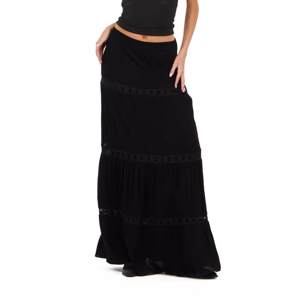 Forever 21 Women's Tiered Lace Maxi Skirt, Sizes XS-XL