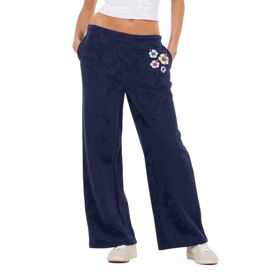 Forever 21 Women’s Wide Leg Jogger Pants with Patch Details, Relaxed Fit Casual Sweatpants for Everyday Comfort and Street Style, XS-XL