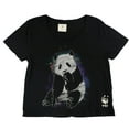 thumbnail image 1 of Forever 21 Womens Panda Graphic T-Shirt, Black, Medium, 1 of 2