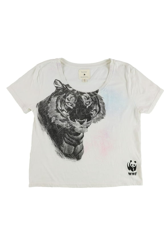 Womens Tiger Graphic T-Shirt, Multicoloured, Medium
