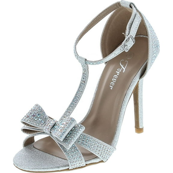 Forever Alina-64 Women's Fashion Bridal Formal Ankle Strap Open Toe Heels Evening Dress Sandals