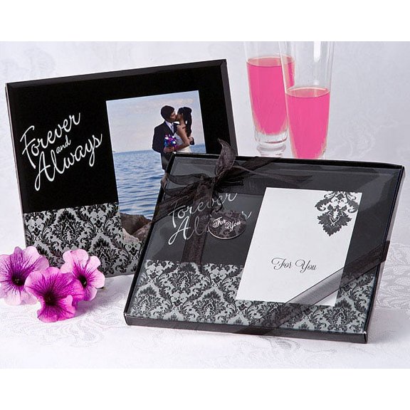 Forever & Always Damask Photo Frame Favor