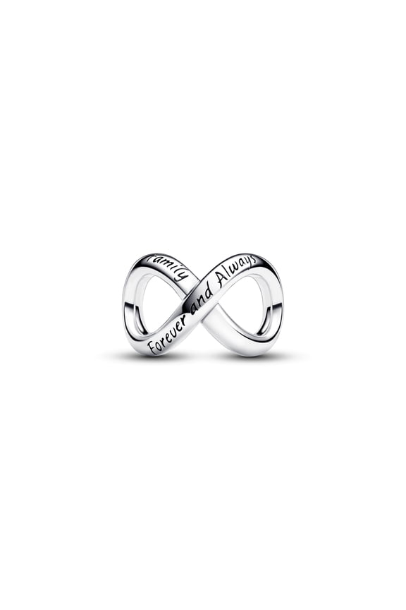 Forever & Always Infinity Charm Sterling Silver Women's Jewelry