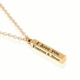 thumbnail image 1 of Forever And Always Necklaces For Couples His Her Stainless Steel Cute Heart Engraved Lettering Promise Relationship Matching Couples Necklace Rings Valentine Day Gift, 1 of 4
