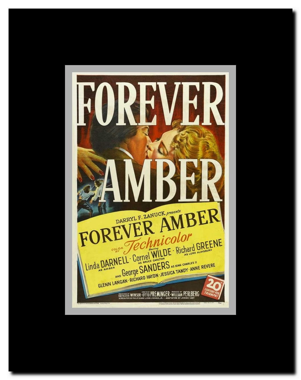 Forever Amber Framed Movie Poster