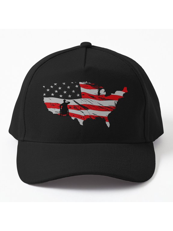Forever American Baseball Cap, Heritage Statement Graphic Design, Classic Everyday Hat